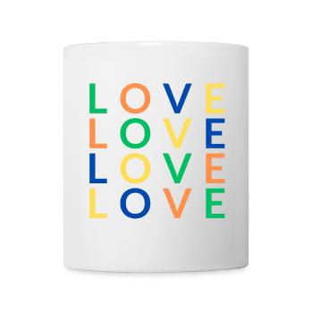 4 Love color - Tasse - Weiß - Vorne
