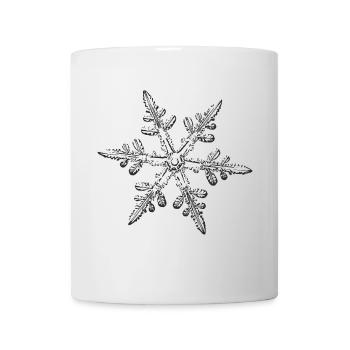 snowflake 8 black - Tasse - Weiß - Vorne