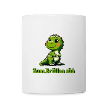 Zauberhafter Dino | Zum brüllen süß - Tasse - Weiß - Vorne