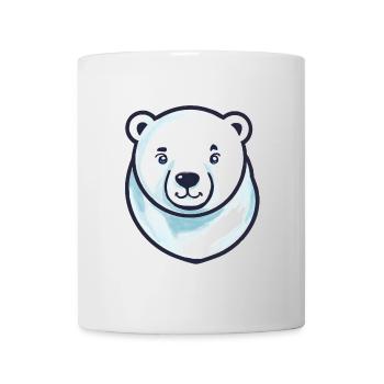 Eisbär-Kopf (Comic) - Tasse - Weiß - Vorne
