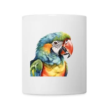 Aquarell-Ara - Tasse - Weiß - Vorne