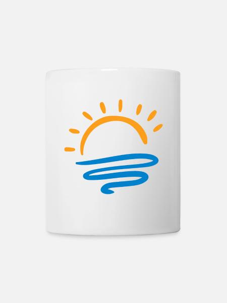 Sonne & Meer - Tasse - Weiß