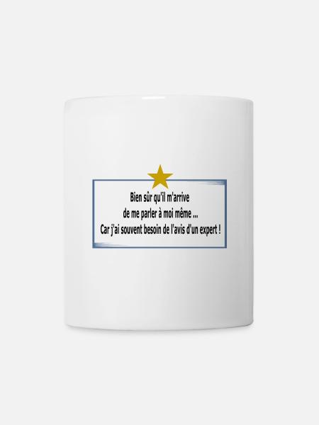 Je me parle à moi même - Mug blanc - blanc