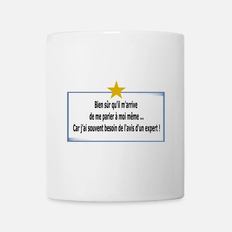 Je me parle à moi même - Mug blanc - blanc