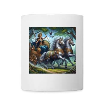 Queen Boudicca in battle - Mug - white - Front
