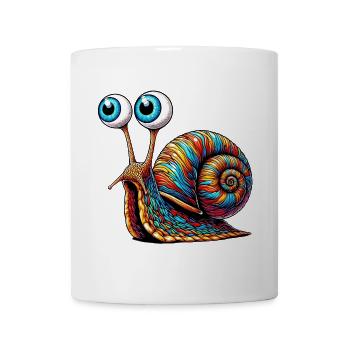 Schnecke - Tasse - Weiß - Vorne