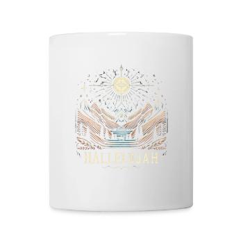 Hallelujah Mountain Landscape Starry Sky - Mug - white - Front