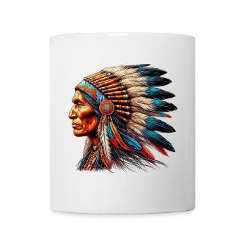 Amérindien Peau rouge d’Amérique - Mug blanc - blanc - Devant