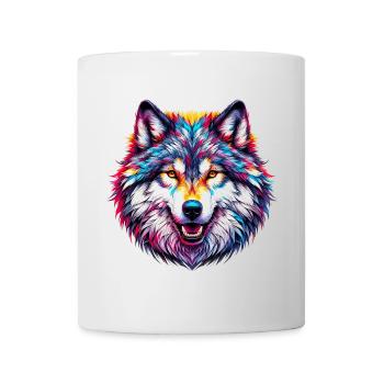 Loup - Mug blanc - blanc - Devant