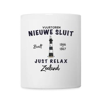 Zeeland Niederlande Nieuwe Sluit Leuchtturm - Tasse - Weiß - Vorne