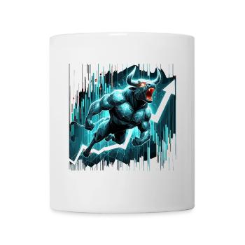 Finance Actions Taureau Wall Street Cadeau - Mug blanc - blanc - Devant