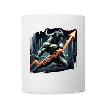 Finance Actions Taureau Wall Street Cadeau - Mug blanc - blanc - Devant
