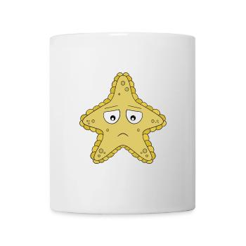 Trauriger Seestern - Tasse - Weiß - Vorne