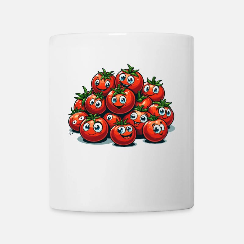 Tomaten Tomate lustig witzig Geschenk - Tasse - Weiß