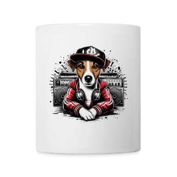Jack Russell Terrier Ghetto Blaster Gift - Mug - white - Front