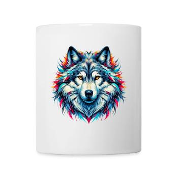 Loup - Mug blanc - blanc - Devant
