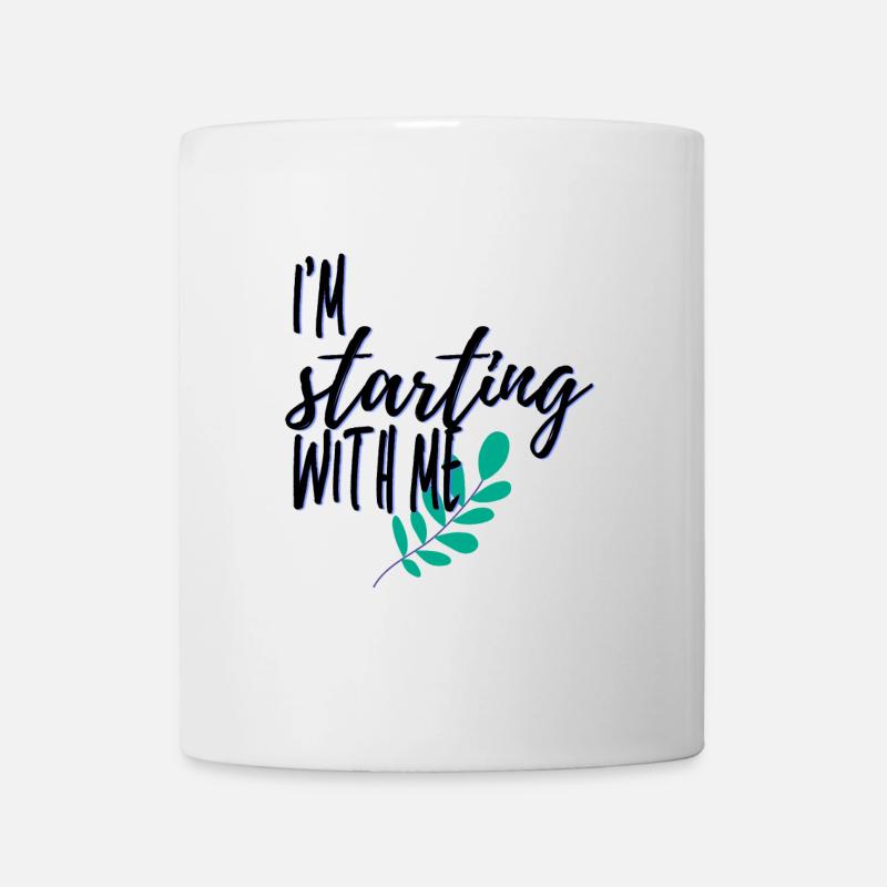 I m starting with me - Mug - white