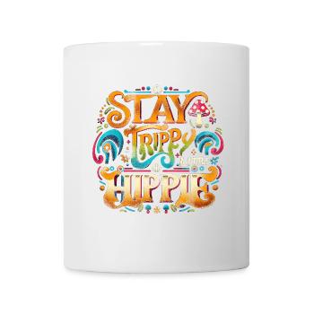 Stay Trippy Petit Hippie Disant Années 70 - Mug blanc - blanc - Devant
