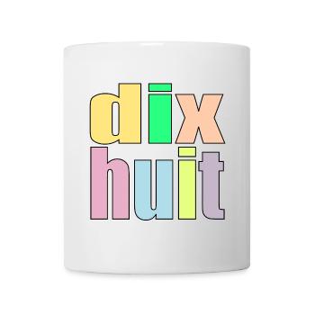 Eighteen - 18th Birthday - 18 Years - Number 18 - Mug - white - Front