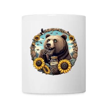 Bear Sunflower Seeds Sunflower Seeds Gift - Mug - white - Front