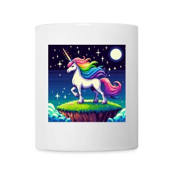 Einhorn Nacht - Tasse - Weiß - Vorne