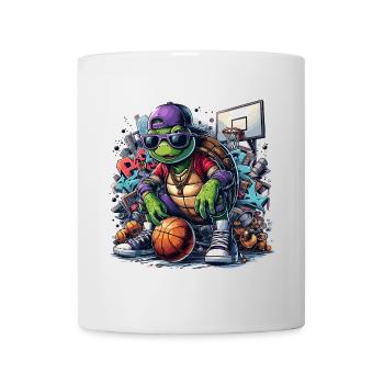Basketball Turtle Sunglasses Graffiti - Mug - white - Front