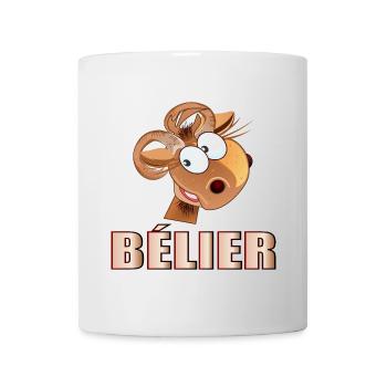 Bélier Anniversaire mars avril - Mug blanc - blanc - Devant