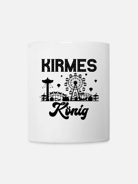 Kirmes König Jahrmarkt Rummel Volksfest - Tasse - Weiß