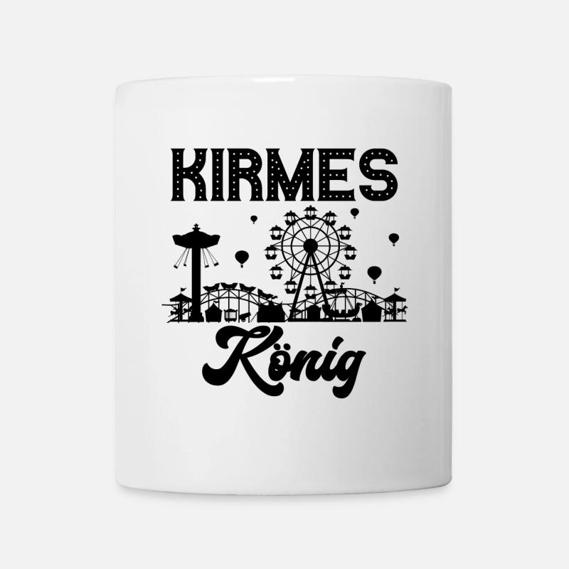 Kirmes König Jahrmarkt Rummel Volksfest - Tasse - Weiß