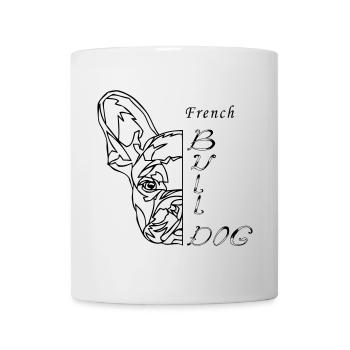 French Bulldog - Tasse - Weiß - Vorne