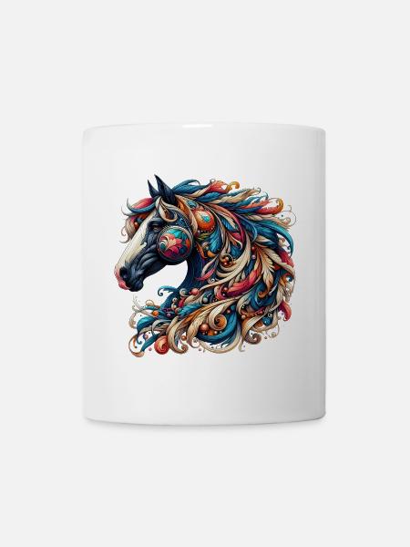 Pferd - Tasse - Weiß