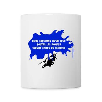 Alle Sprühfarbe - Tasse - Weiß - Vorne