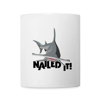 Hammerhai - Nailed it! - Tasse - Weiß - Vorne