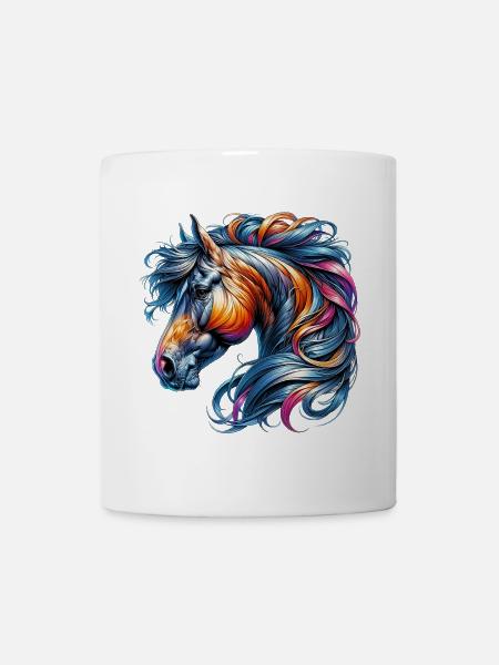 Pferd - Tasse - Weiß