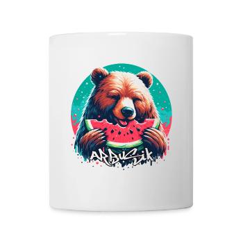 Watermelon Arbusik Bear Yummy Gift - Mug - white - Front