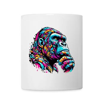 Gorille - Mug blanc - blanc - Devant