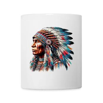 Amérindien Peau rouge d’Amérique - Mug blanc - blanc - Devant