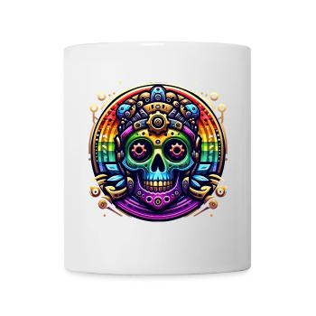 Metallic Rainbow Skull 2 - Tasse - Weiß - Vorne