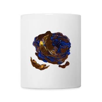 verwelkte Rosenblüte, memento mori, closing - Tasse - Weiß - Vorne
