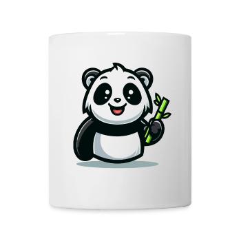 Panda Snacktime : Le Muncher de bambou - Mug blanc - blanc - Devant