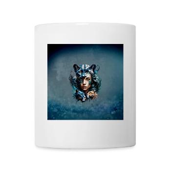 Wunderbarer Hybrid aus Frau und Panther - Tasse - Weiß - Vorne