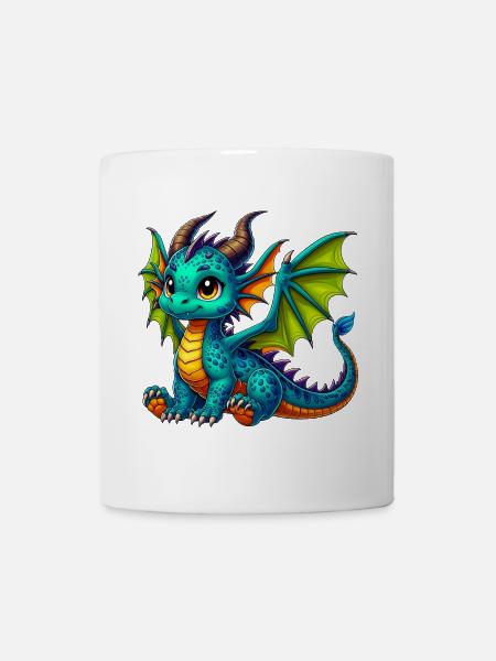 Drache - Tasse - Weiß
