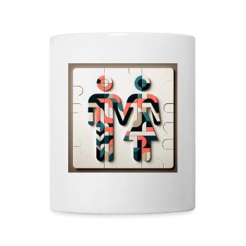 couple main dans la main - Mug blanc - blanc - Devant