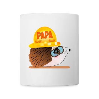 VATERTAG PAPA IGEL HANDWERKER - Tasse - Weiß - Vorne