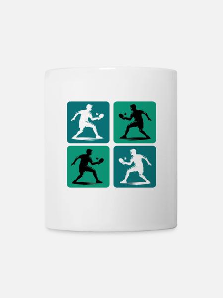 Tischtennis Design - Tasse - Weiß