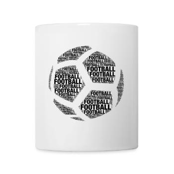 Football Ball - Football Word Cloud Black - Mug - white - Front