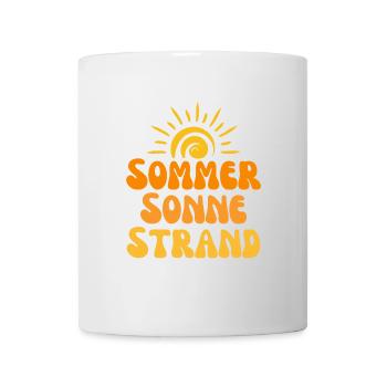 Sommer Sonne Strand Nectarine 2 - Tasse - Weiß - Vorne