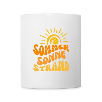 Sommer Sonne Strand Wavy - Tasse - Weiß - Vorne