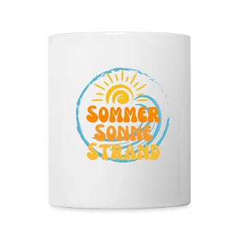Sommer Sonne Strand Nectarine 3 - Tasse - Weiß - Vorne