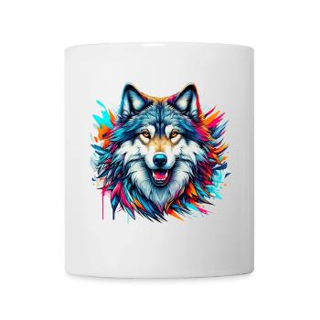 Loup - Mug blanc - blanc - Devant